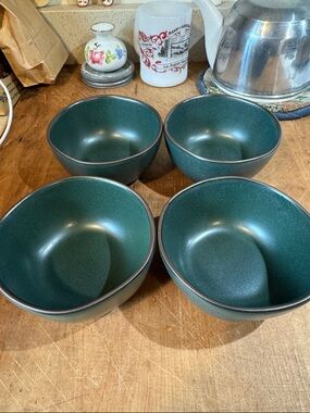 Hearth and Hand Deep green Stoneware mini Bowls-4